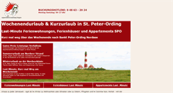 Desktop Screenshot of kurzurlaub.nordseeduggen.de